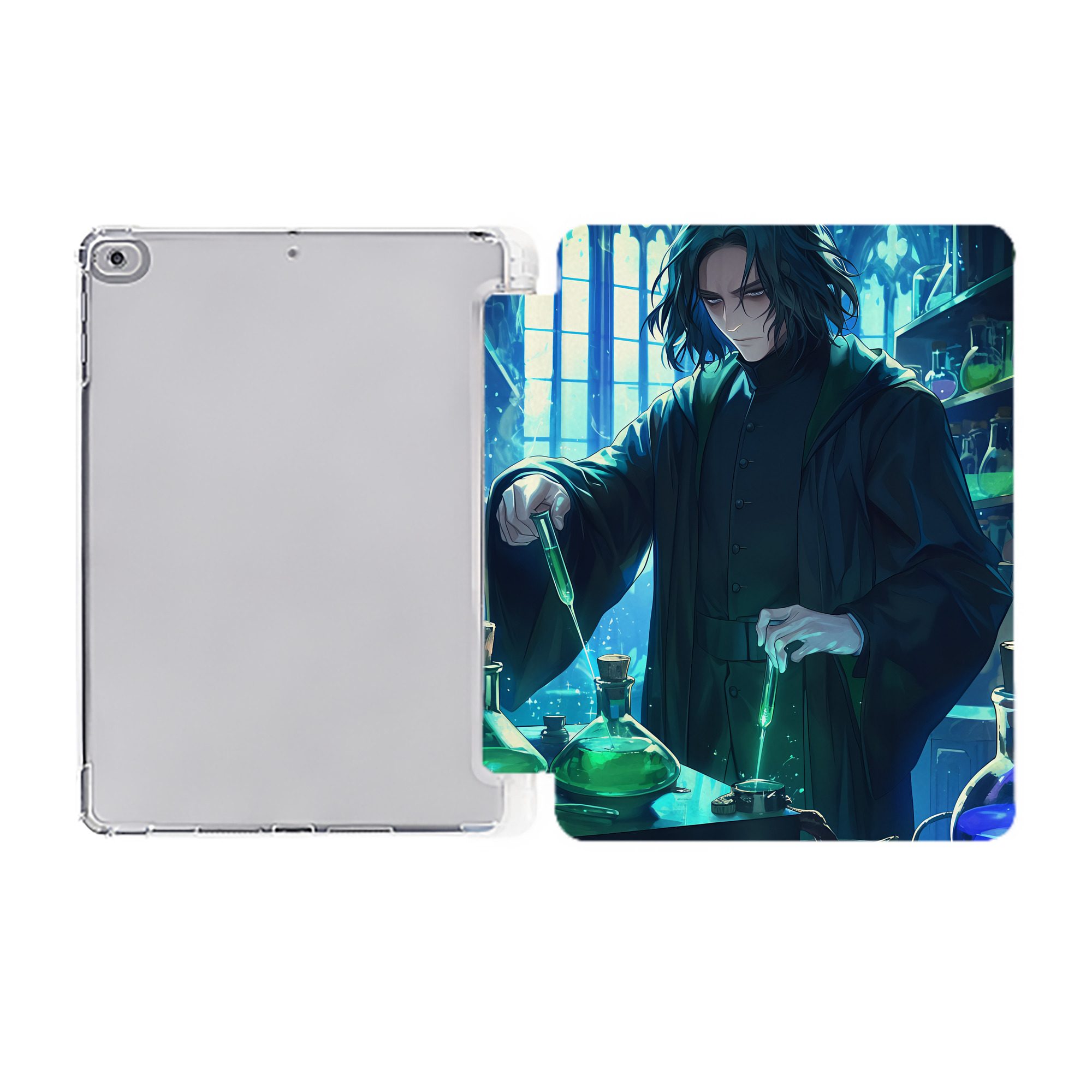 （画像用） Harry Potter ハリー・ポッターシリーズ IPad ケース ペン収納付き 三つ折りスタンド PUレザー×シリコン 対応機種9.5/10.5/10.9インチ